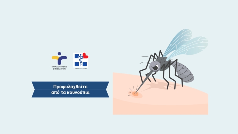 Οδηγίες του ΕΟΔΥ για την προφύλαξη από τα κουνούπια