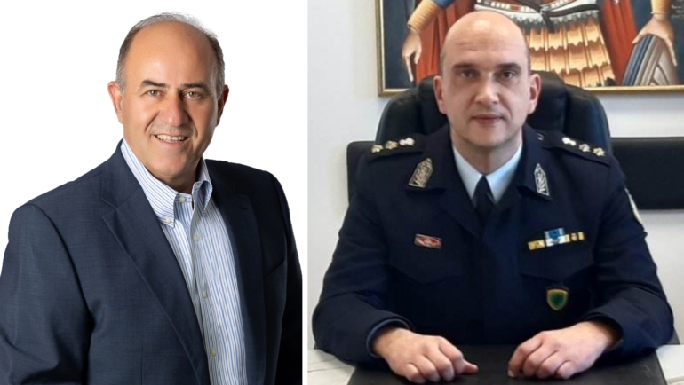 Συγχαρητήριο μήνυμα του Δημάρχου Δίου-Ολύμπου Βαγγέλη Γερολιόλιου στον Διευθυντή της Διεύθυνσης Αστυνομίας Πιερίας, Γεώργιο Κουκουσέλα, για την προαγωγή του στο βαθμό του Αστυνομικού Διευθυντή